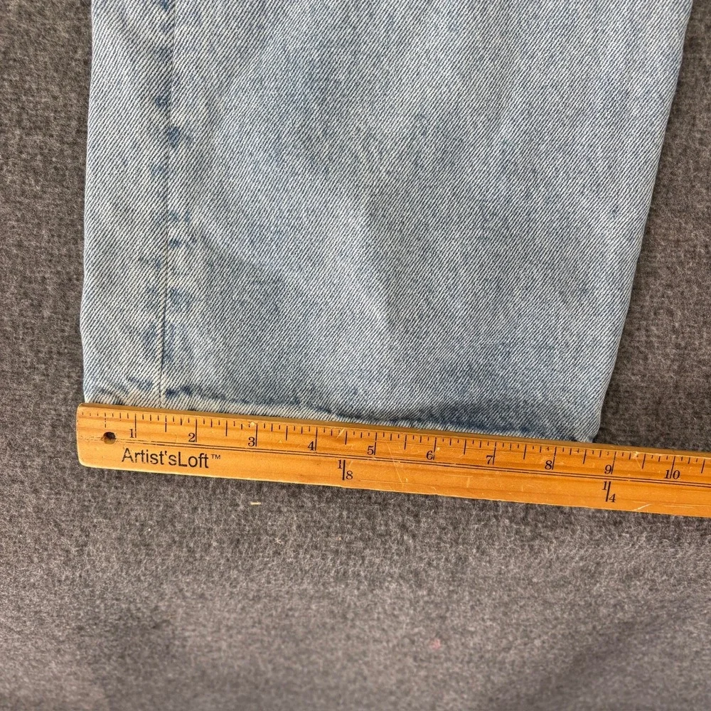 Levi's Light Blue Straight Jeans with Patchwork and Peace Patch